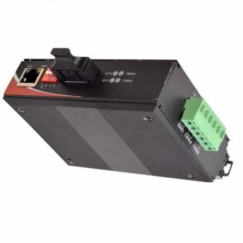 10/100base-tx To 100base-fx Industrial Ethernet Media Converter Single Mode Dual Fiber, 1310nm