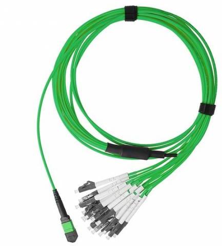 400G/800G 16 Fiber Mpo Break-Out Cable Om5 Multimode Green Color (Ofnp)