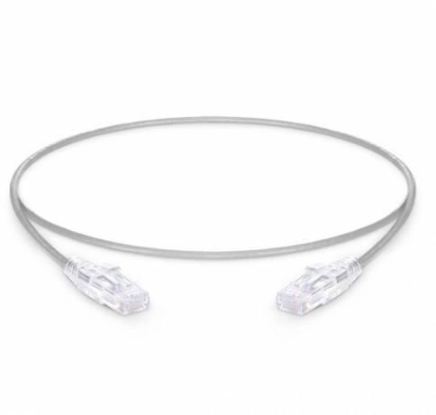 Cat6 Rj45 Patch Cord Utp 28Awg Ulta Slim PVC Jacket Xx Meter Length Grey Color