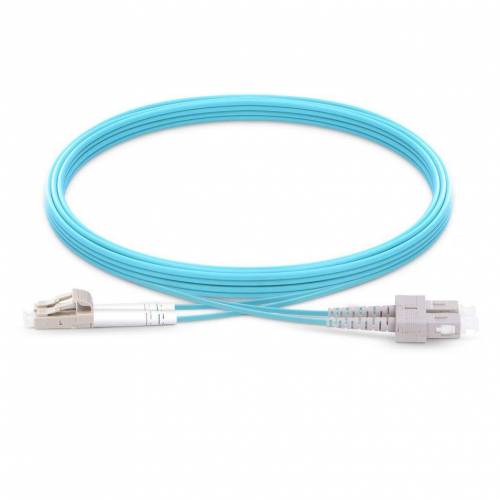 Lc Sc Multimode om3 Duplex Ofnp Plenum Optical Fiber Patch Cable