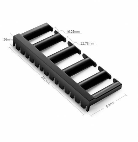 Vertical Cable Manager With Bend Radius Finger 5U 3'' Wide Plastic