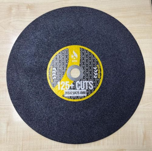 OTO Cutting Wheel 355X2.8X25.4H Black, For Steel, Stainless Steel, Metal