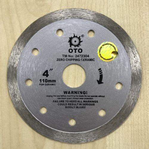 OTO Diamond Blade 110X9X20H, For Suitable Cutting Marble, Granite, Sandstone