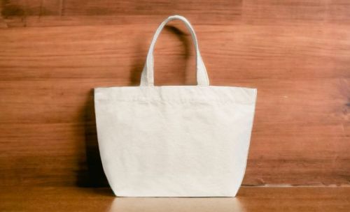 White Cotton Carry Bags, For Office, College, Pattern : Plain