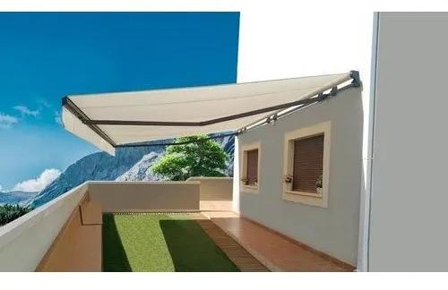Aluminium Mild Steel PVC Plain Retractable Awning, Color : White