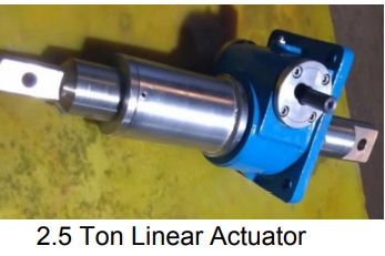 Hydraulic Polished Metal Worm Gear Linear Actuator, For Robust Construction, High Efficiency, Reliable