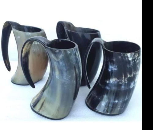 Polished Buffalo Horn Mug, Size : 4-8 Inches