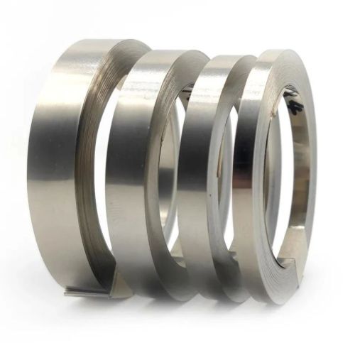 Silver Round Polished Nickel Alloy Strips, For Automobiles Industry, Manufacturing Units