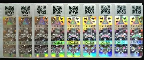 Customize PVC Anti Counterfeit Labels, For Garments, Packaging Type : Packet