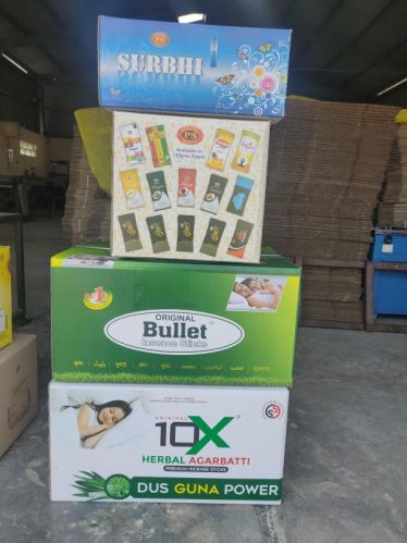 Brown Square Paper Printed Corrugated Boxes, For Packaging, Size : Standard