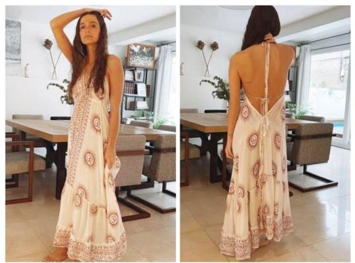 Printed Boho Fashion Beachwears Dress, Gender : Female