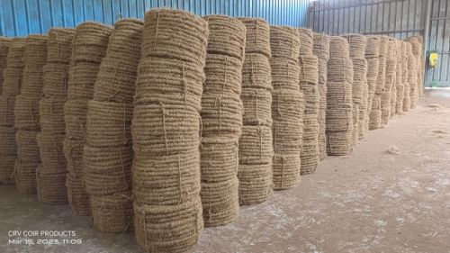 Twisted S Twist Curled Coir Rope, Color : Brown, Weight : 10 Kg