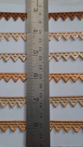 Beads Cotton Samosa Lace, For Garments, Length : 9 Meter