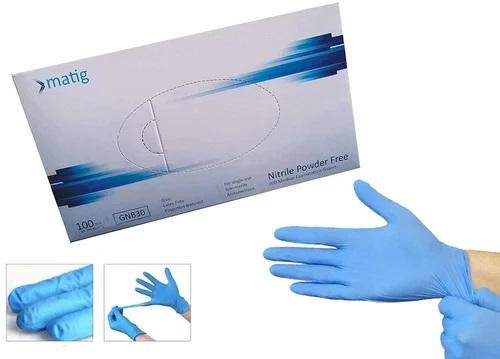 Matig Examination Gloves, Color : Blue
