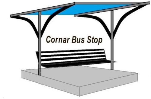 Stainless Steel Bus Stop
