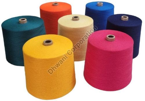Polyester Spun Spandex Yarn, For Textile Industry, Technics : Machine Made