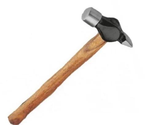 Polished Wooden Handle Cross Peen Hammer
