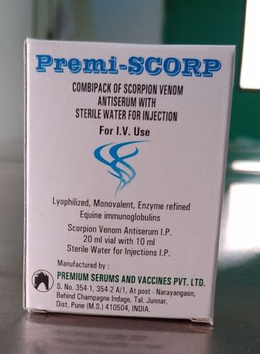 20ml Premi-Scorp Injection, Composition : Lyophilized Polyvalent