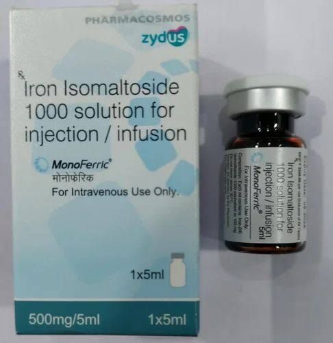 Monoferric 500 Mg Injection, For Intervenous Use Only, Packaging Size : 1x5ml