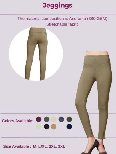Nylon Viscose Ladies Jeggings, Size : M, XL, 2XL, 3XL