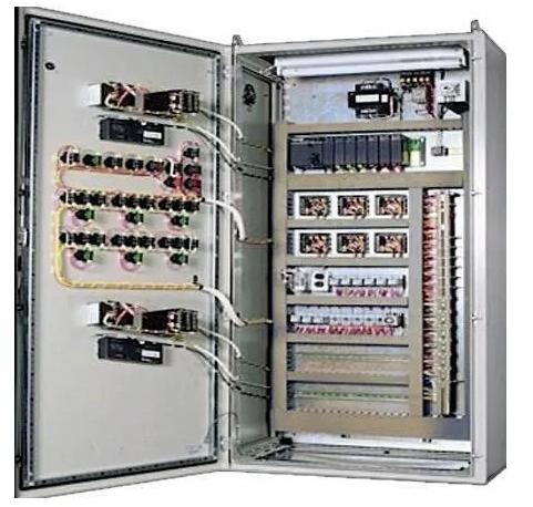Three Phase Mild Steel Sheet Electrical Control Panel Board, Voltage : 220-440 V