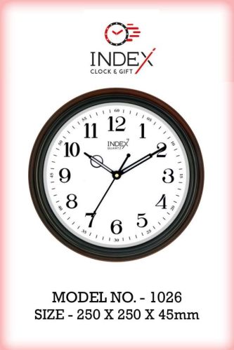 Round 1026 Fancy Black Wall Clock, For Home, Office, Decoration, Display Type : Analog