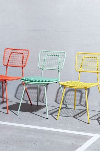 Viksun Customized Wrought Iron Chair, For Indoor Furniture, Outdoor Furniture, Color : White