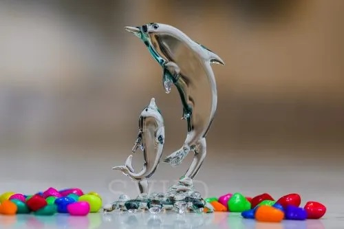 Glass Dolphin, For Interior Decor