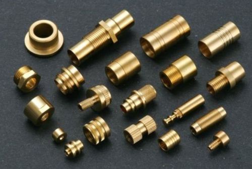 Golden Polished Brass CNC Turned Parts, For Industrial Use