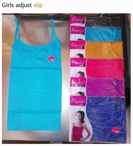 Multicolor Sleeveless Cotton Ladies Slip