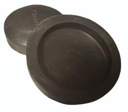 Black Round Polished HDPE Pipe End Cap