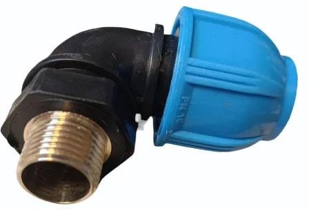 PP Compression Male Threaded Elbow, For Pipe Fitting, Certification : Isi Certified