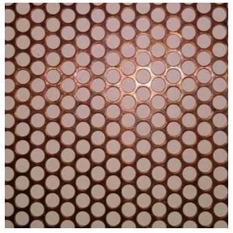 Round Metal Copper Perforated Sheets