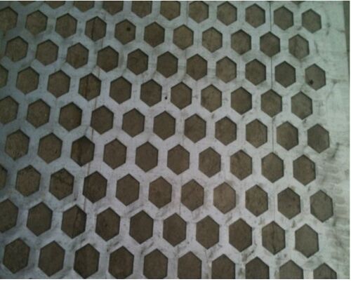 Metal Hexagonal Hole Perforated Circles, For Industrial