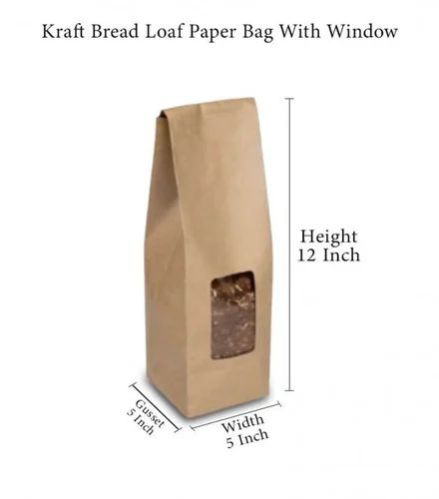 Bread Loaf Paper Bag With Window