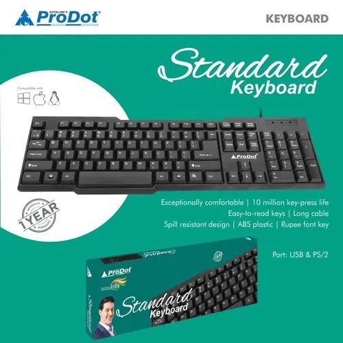 USB Keyboard, Color : Black