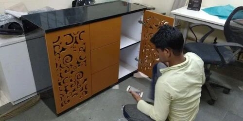 Brown Wooden File Cabinet, Size : 1050X400X600MM