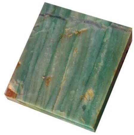 Polished Square Green Quartz Stone, For Making Statues, Jewelry, Glass ( Dining Table)