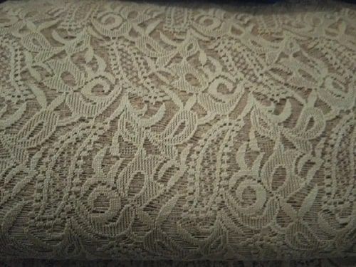 Creamy Nylon Net Fabric, For Textile Industy, Length : 50-100 Meter