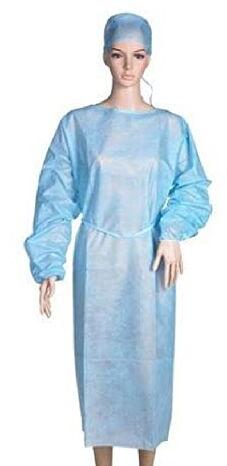 Plain Non Woven Disposable Patient Gown, Size : Free Size