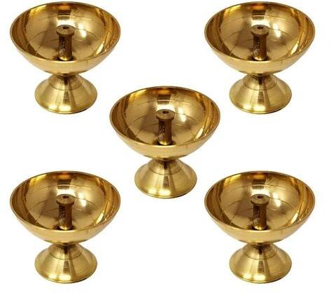 Golden Brass Oil Lamp