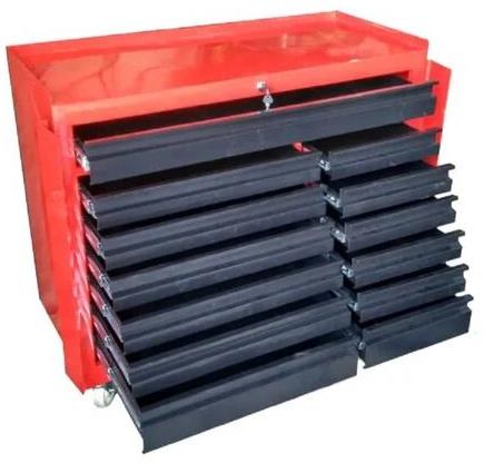 Multicolor Mild Steel Tool Trolley