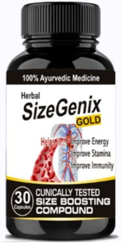 Herbal Size Genix Gold Capsule, Packaging Type : Bottle