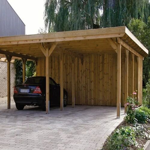 Polished Bamboo Parking Shed, Color : Natural Color