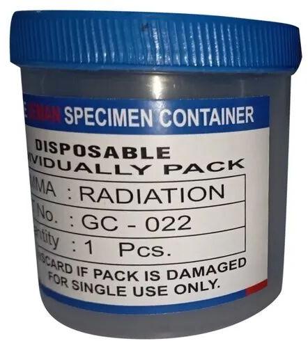 Round Plastic Specimen Container