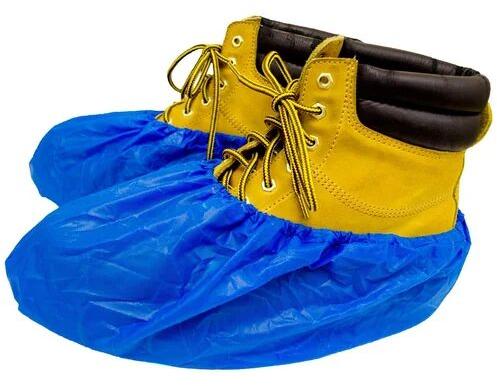 Non-woven Shefty Shoes Cover, Color : Blue