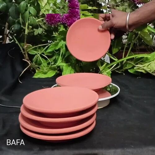 350 Gm Plain Terracotta Plate, Size : Small