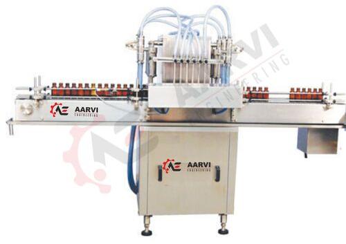 Aarvi Engineering Automatic Glass Bottle Filling Machine