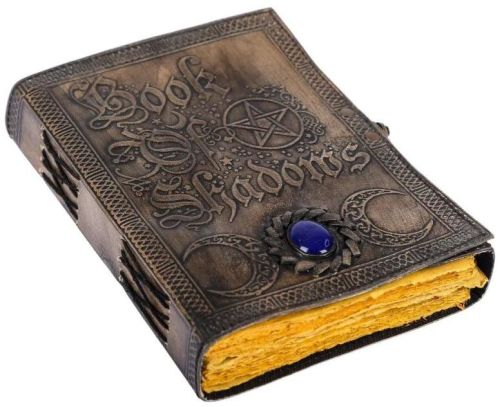 Book Of Shadows Embossed Leather Journal, For Promotion, Business, School, Office, Meeting, Size : A5