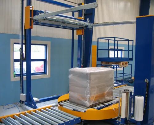 50 Hz Mild Steel Automatic Stretch Wrapping Machine, Voltage : 440 V
